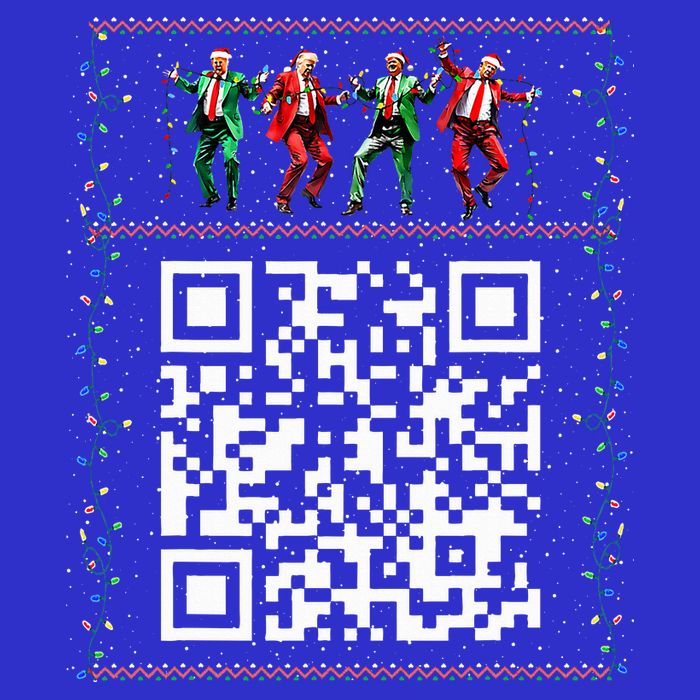 Dancing Trump Christmas Qr President 2024 Dance Code Bag