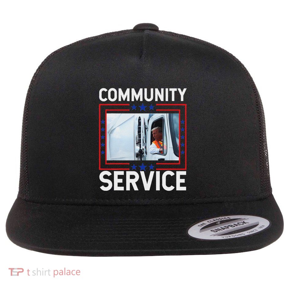 Donald Trump Community Service Inauguration Flat Bill Trucker Hat