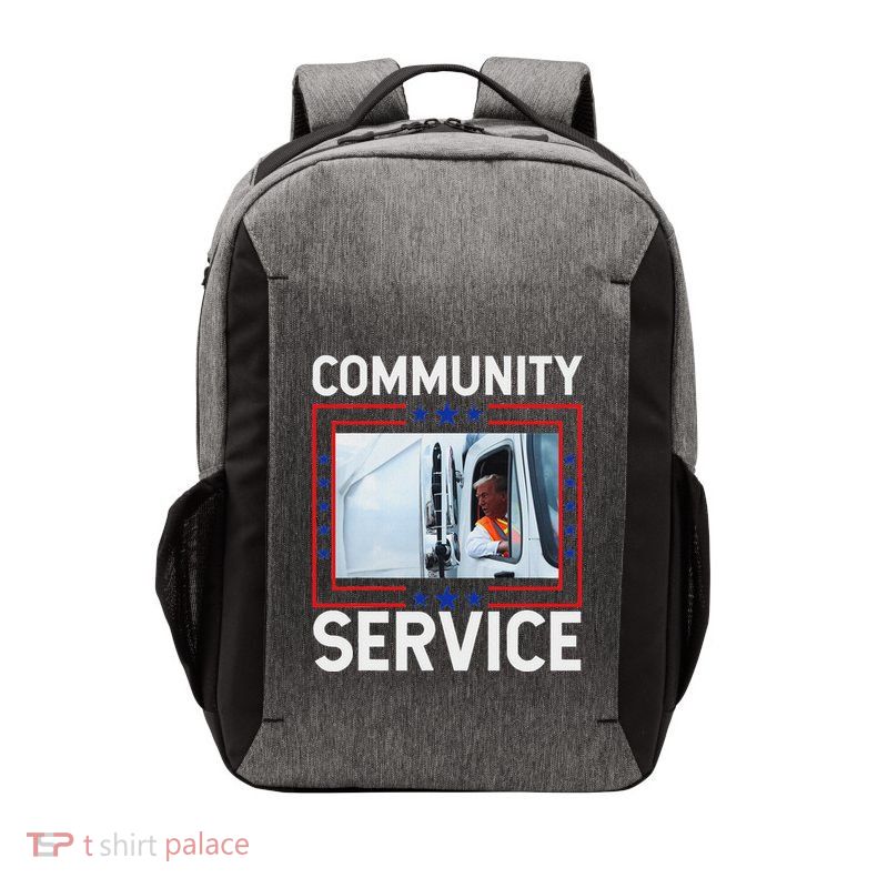 Donald Trump Community Service Inauguration Vector Backpack