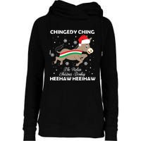 Dominick The Christmas Donkey Italian Donkey Womens Funnel Neck Pullover Hood