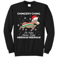 Dominick The Christmas Donkey Italian Donkey Tall Sweatshirt