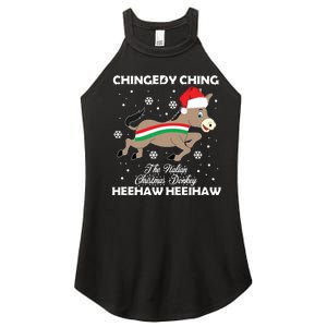 Dominick The Christmas Donkey Italian Donkey Women's Perfect Tri Rocker Tank