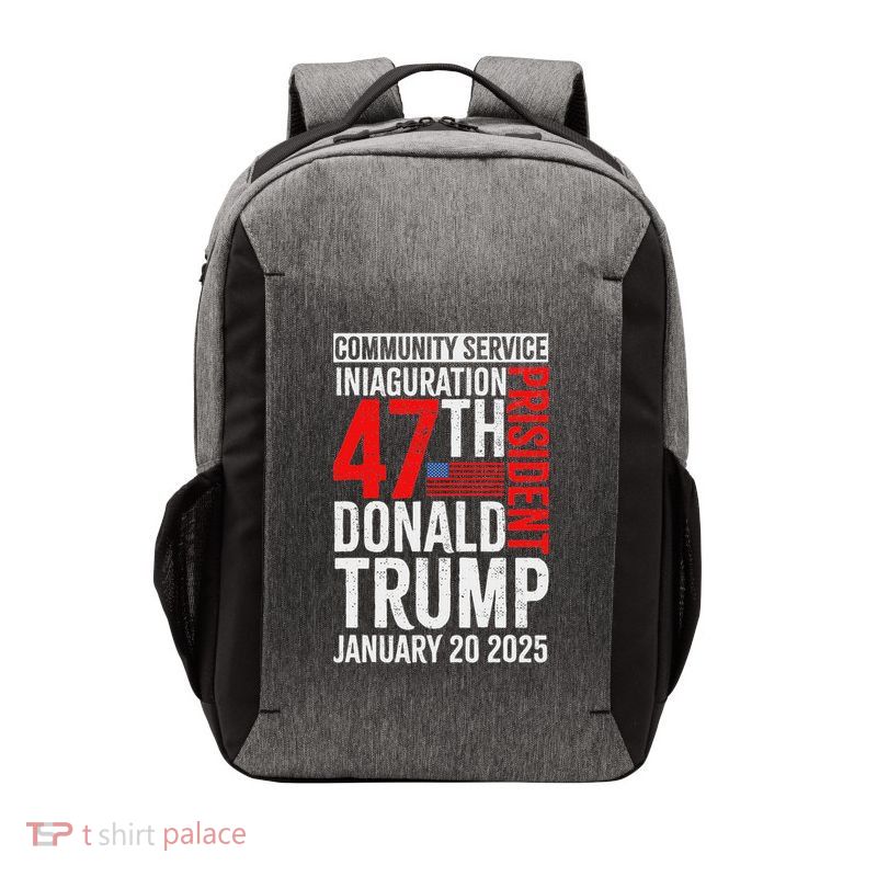 Donald Trump Community Service Inauguration Vector Backpack