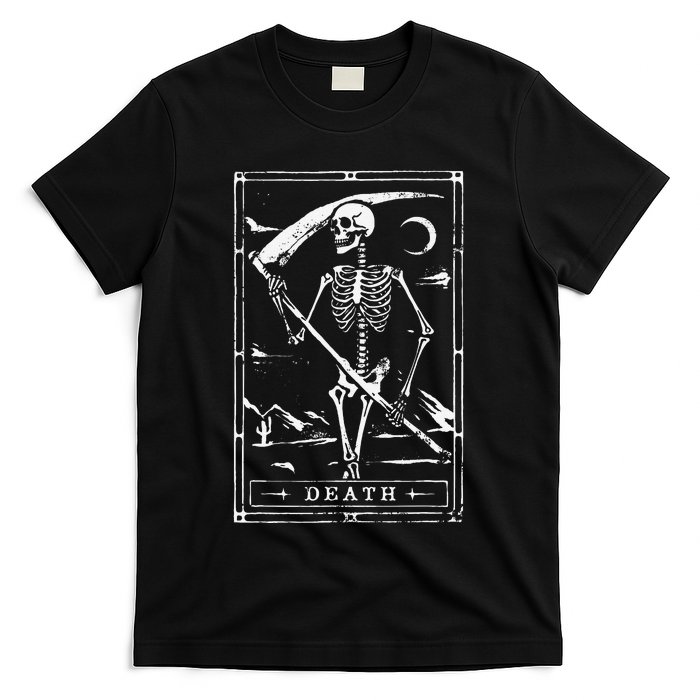 Death Tarot Card Goth Skeleton Grim Reaper Halloween T-Shirt