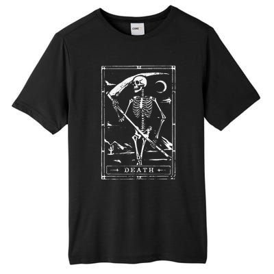 Death Tarot Card Goth Skeleton Grim Reaper Halloween Tall Fusion ChromaSoft Performance T-Shirt