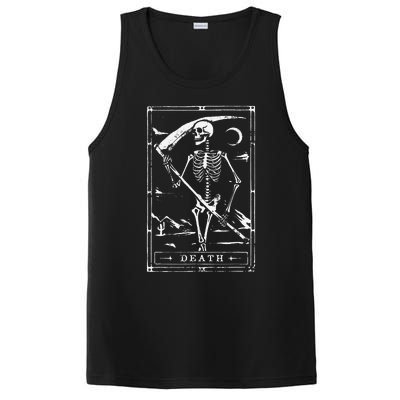 Death Tarot Card Goth Skeleton Grim Reaper Halloween PosiCharge Competitor Tank