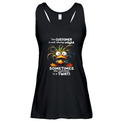 Duck The Customer Is Not Always Right Sometimes The Customer Ladies Essential Flowy Tank