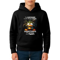 Duck The Customer Is Not Always Right Sometimes The Customer Kids Hoodie
