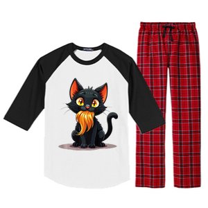 Donald Trump Cat Ladies For Kamala Harris 2024 Sarcastic Premium Raglan Sleeve Pajama Set