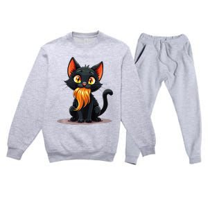 Donald Trump Cat Ladies For Kamala Harris 2024 Sarcastic Premium Premium Crewneck Sweatsuit Set