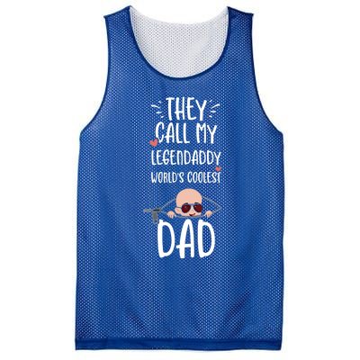 Dad: They Call My Legendaddy Worlds Coolest Da Pregnancy Great Gift Mesh Reversible Basketball Jersey Tank