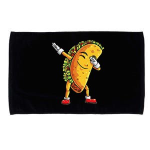 Dabbing Taco Cinco De Mayo Funny Mexican Food Dab Microfiber Hand Towel