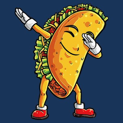 Dabbing Taco Cinco De Mayo Funny Mexican Food Dab T-Shirt
