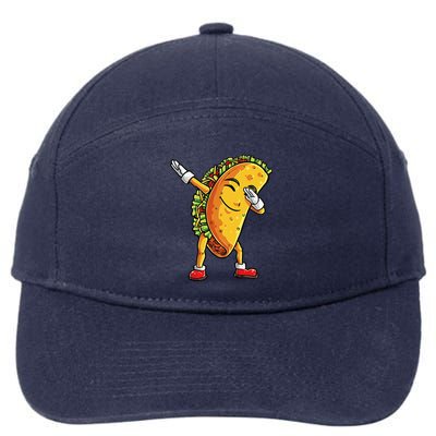 Dabbing Taco Cinco De Mayo Funny Mexican Food Dab 7-Panel Snapback Hat