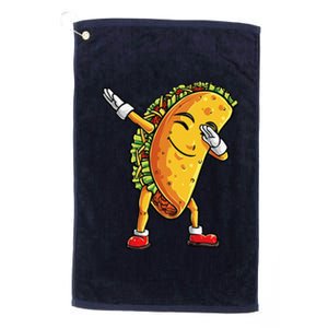 Dabbing Taco Cinco De Mayo Funny Mexican Food Dab Platinum Collection Golf Towel