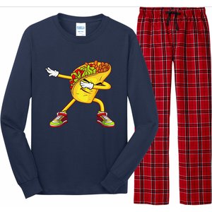 Dabbing Taco Cinco De Mayo Funny Mexican Food Dab Long Sleeve Pajama Set