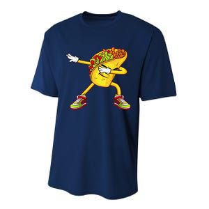 Dabbing Taco Cinco De Mayo Funny Mexican Food Dab Performance Sprint T-Shirt