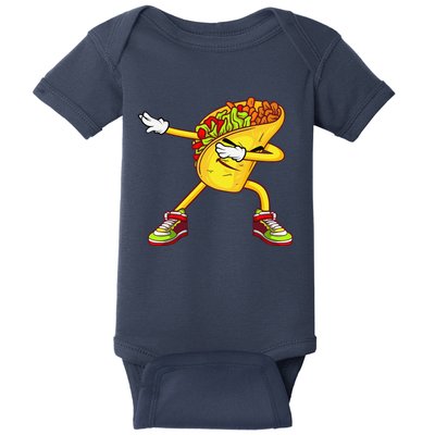 Dabbing Taco Cinco De Mayo Funny Mexican Food Dab Baby Bodysuit