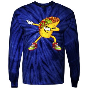 Dabbing Taco Cinco De Mayo Funny Mexican Food Dab Tie-Dye Long Sleeve Shirt