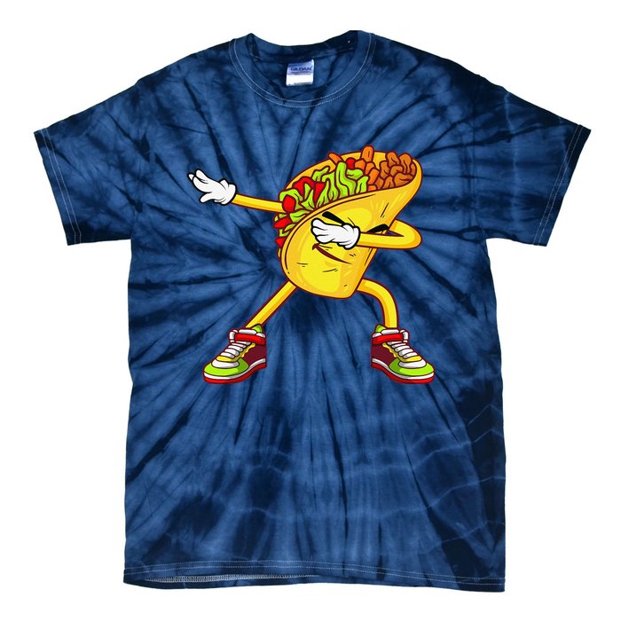 Dabbing Taco Cinco De Mayo Funny Mexican Food Dab Tie-Dye T-Shirt