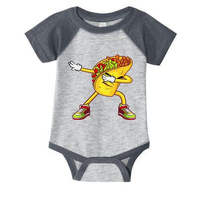 Dabbing Taco Cinco De Mayo Funny Mexican Food Dab Infant Baby Jersey Bodysuit