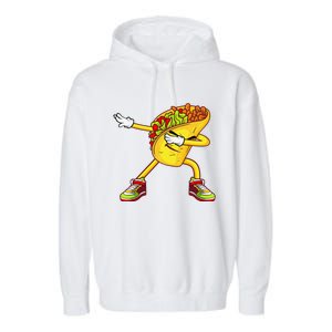 Dabbing Taco Cinco De Mayo Funny Mexican Food Dab Garment-Dyed Fleece Hoodie