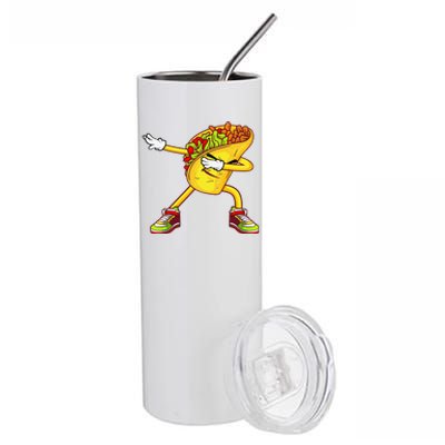 Dabbing Taco Cinco De Mayo Funny Mexican Food Dab Stainless Steel Tumbler