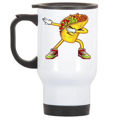 Dabbing Taco Cinco De Mayo Funny Mexican Food Dab Stainless Steel Travel Mug