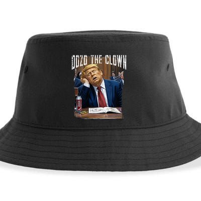 Dozo The Clown Donald Trump Sleeping At Trial Sustainable Bucket Hat