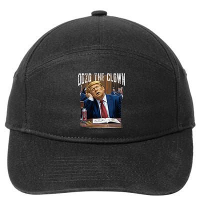 Dozo The Clown Donald Trump Sleeping At Trial 7-Panel Snapback Hat