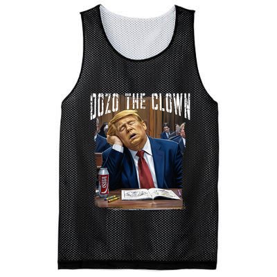 Dozo The Clown Donald Trump Sleeping At Trial Mesh Reversible Basketball Jersey Tank