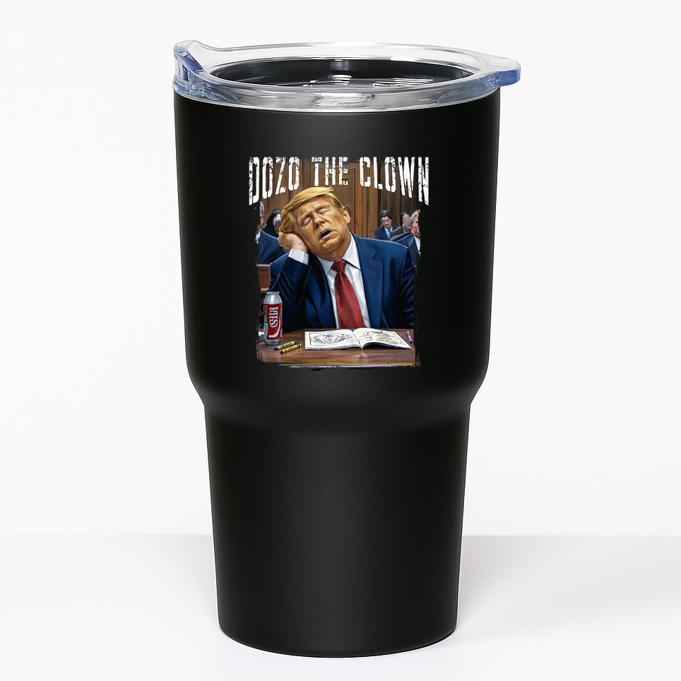 Dozo The Clown Donald Trump Sleeping At Trial Tumbler