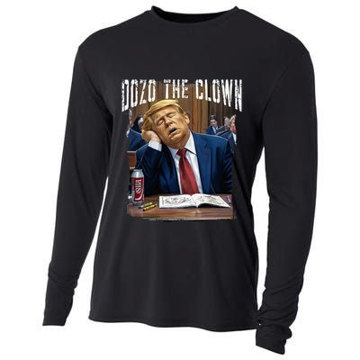 Dozo The Clown Donald Trump Sleeping At Trial Cooling Performance Long Sleeve Crew