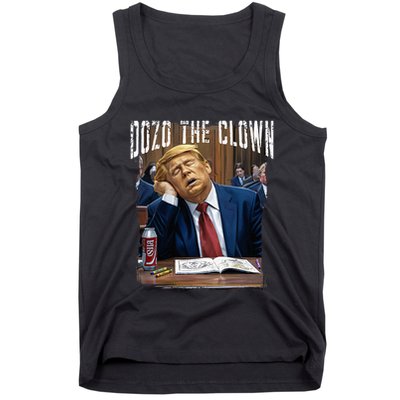 Dozo The Clown Donald Trump Sleeping At Trial Tank Top