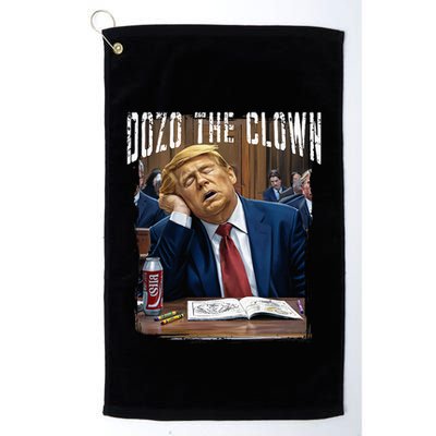 Dozo The Clown Donald Trump Sleeping At Trial Golf Towel