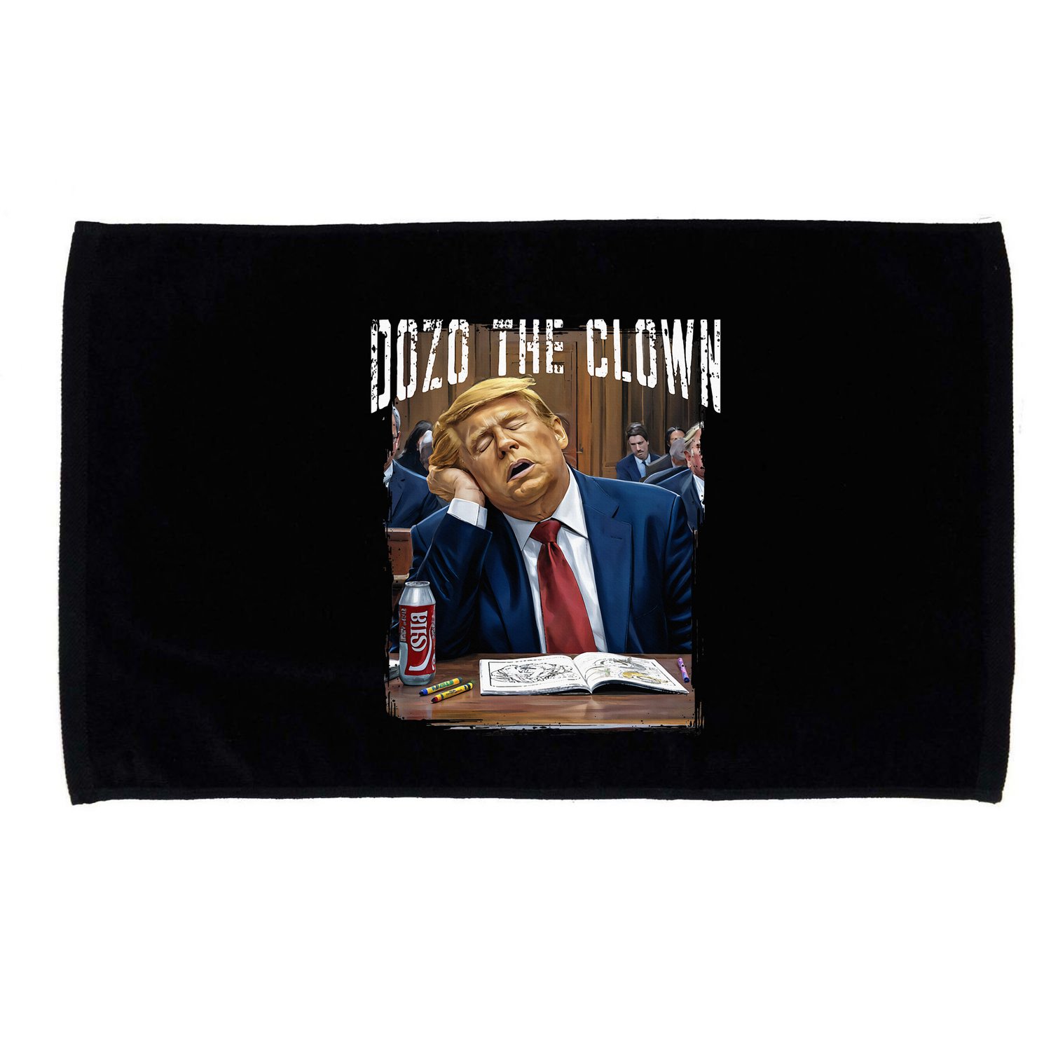 Dozo The Clown Donald Trump Sleeping At Trial Microfiber Hand Towel