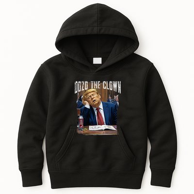 Dozo The Clown Donald Trump Sleeping At Trial Kids Hoodie