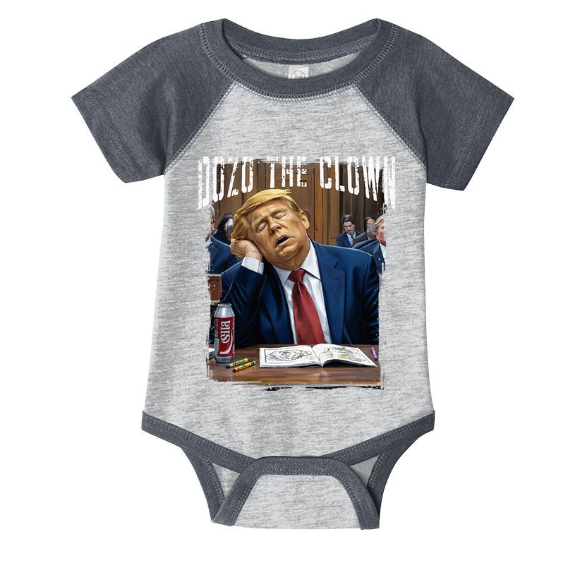Dozo The Clown Donald Trump Sleeping At Trial Infant Baby Jersey Bodysuit
