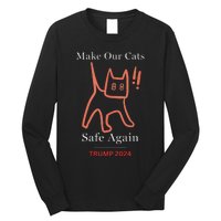 Donald Trump Cat Make Our Kittens Safe Again Long Sleeve Shirt