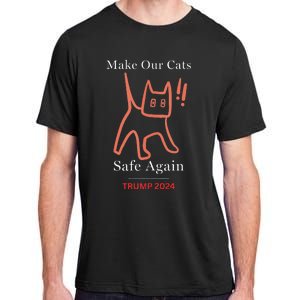 Donald Trump Cat Make Our Kittens Safe Again Adult ChromaSoft Performance T-Shirt