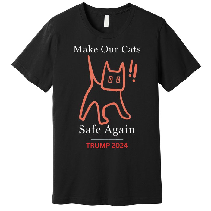 Donald Trump Cat Make Our Kittens Safe Again Premium T-Shirt