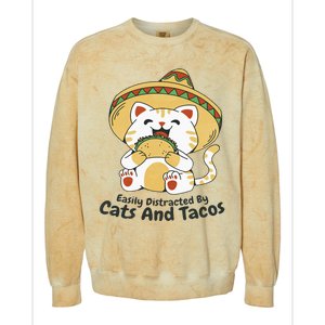 Dabbing Taco Cinco De Mayo Funny Mexican Food Dab Essential Colorblast Crewneck Sweatshirt