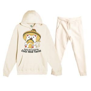 Dabbing Taco Cinco De Mayo Funny Mexican Food Dab Essential Premium Hooded Sweatsuit Set