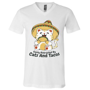 Dabbing Taco Cinco De Mayo Funny Mexican Food Dab Essential V-Neck T-Shirt