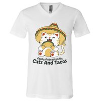 Dabbing Taco Cinco De Mayo Funny Mexican Food Dab Essential V-Neck T-Shirt