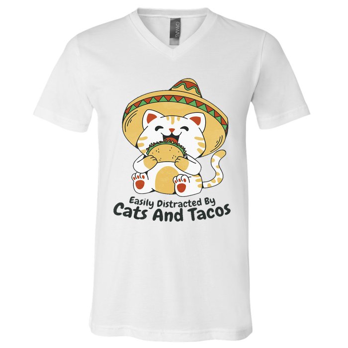 Dabbing Taco Cinco De Mayo Funny Mexican Food Dab Essential V-Neck T-Shirt