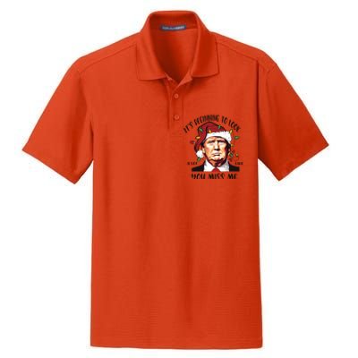 Donald Trump Christmas Dry Zone Grid Polo