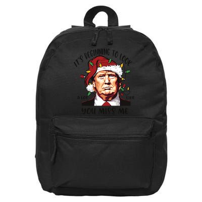 Donald Trump Christmas 16 in Basic Backpack