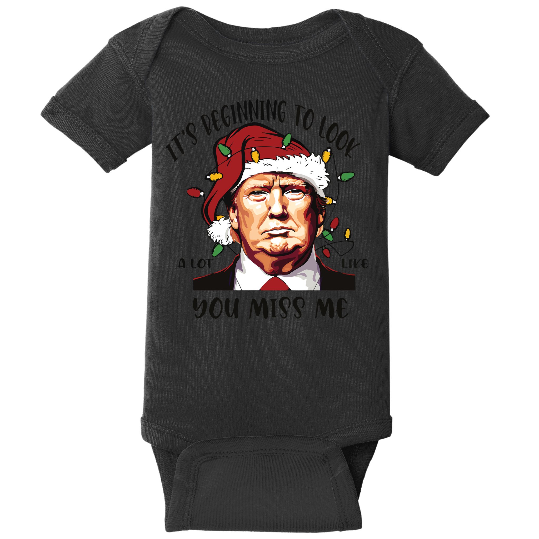 Donald Trump Christmas Baby Bodysuit