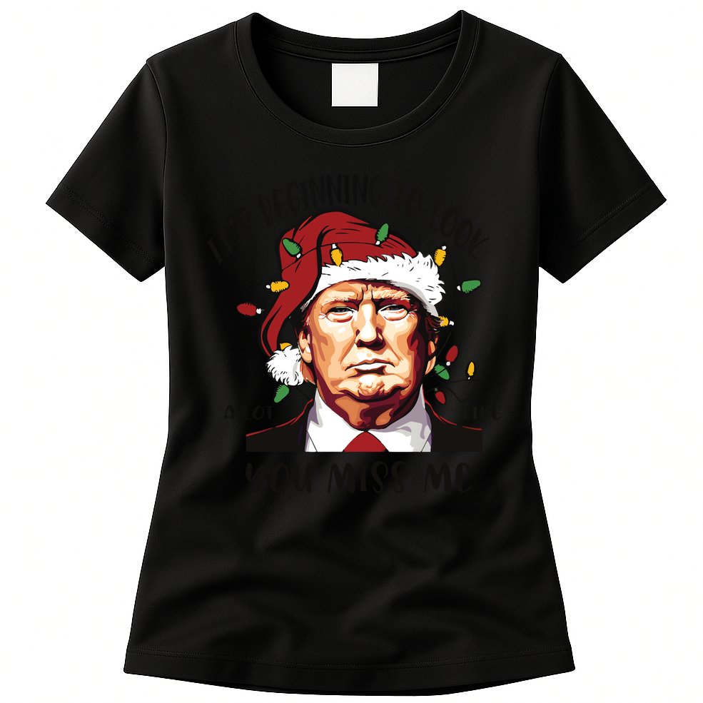 Donald Trump Christmas Womens T-Shirt